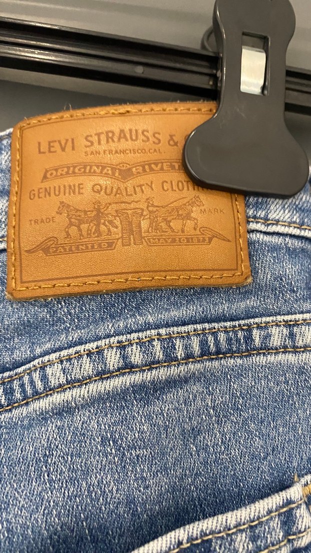 Açık Mavi Yüksek Bel Denim Jean 164 boy için  uygundur — görsel 4/8