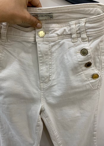 Mudo Ekru Denim Pantolon