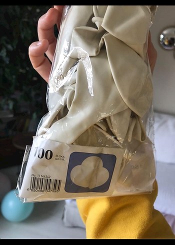  Beyaz Parti Balonları 100 Adet