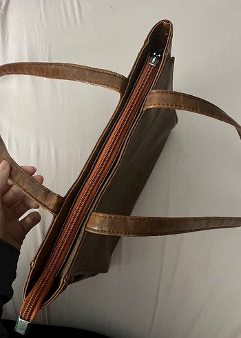 Kahverengi vintage çanta - Görsel 4