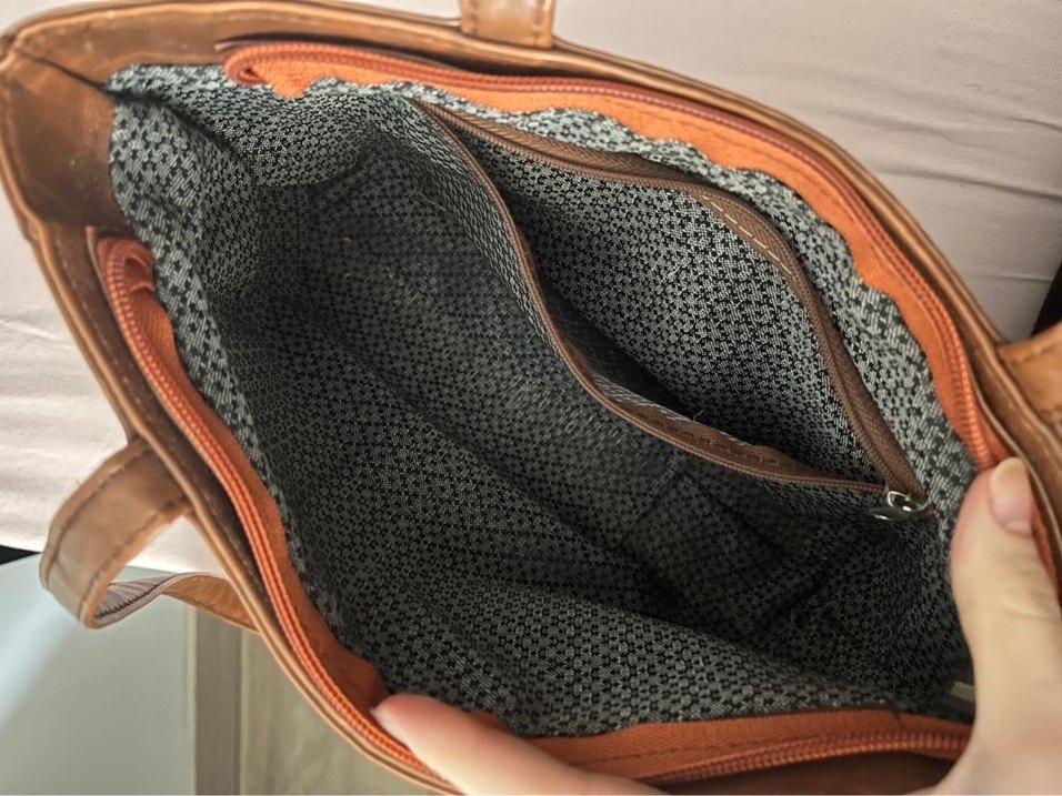 Kahverengi vintage çanta - Görsel 5