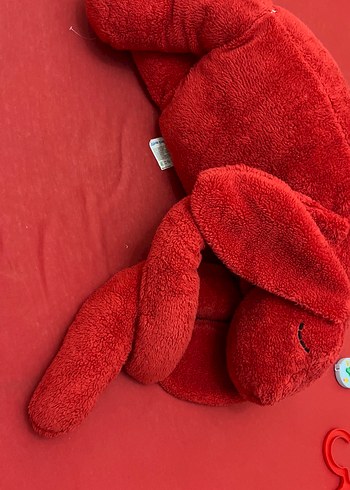 Diğer Kirmizi Pelus Tavsan Oyuncak Uyku Tavsani