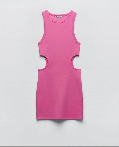 Zara Basic Pencereli Elbise