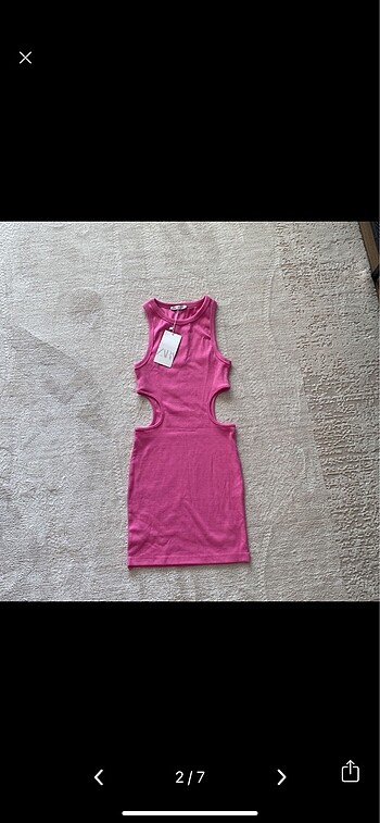 Zara Zara Basic Pencereli Elbise