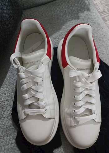 Alexander McQueen Beyaz Deri Sneaker 46 Numara