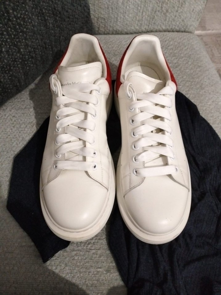 Alexander McQueen Beyaz Deri Sneaker 46 Numara — görsel 5/6