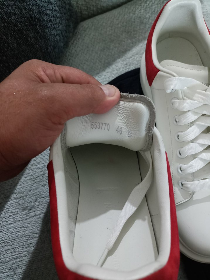Alexander McQueen Beyaz Deri Sneaker 46 Numara — görsel 3/6