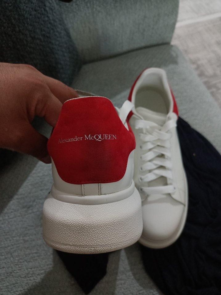 Alexander McQueen Beyaz Deri Sneaker 46 Numara — görsel 2/6