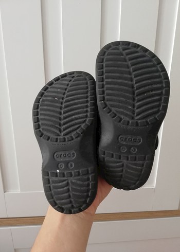 23 Beden Siyah Tokalı Kauçuk Erkek Çocuk Terliği