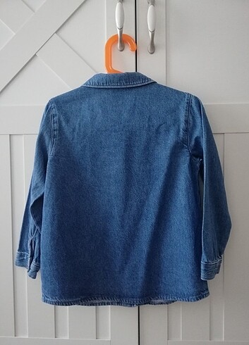 Kız Çocuk Jean Gömlek - Görsel 2