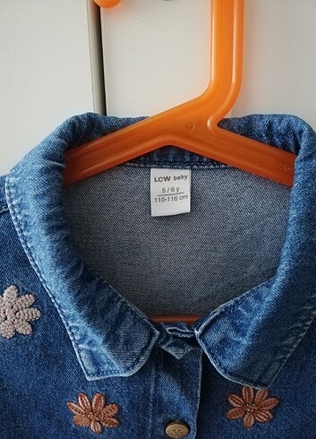 Kız Çocuk Jean Gömlek - Görsel 3