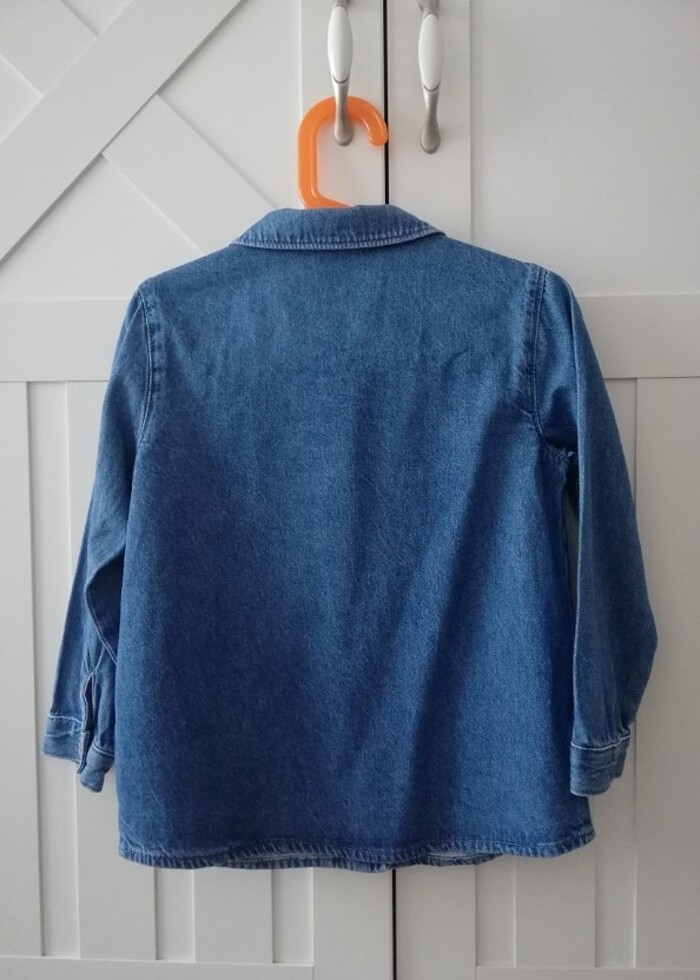 Kız Çocuk Jean Gömlek - Görsel 2