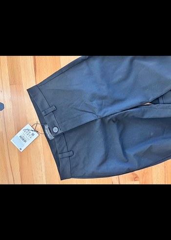 s Beden siyah Renk Kadın Siyah Kumaş Pantolon,Pull and Bear