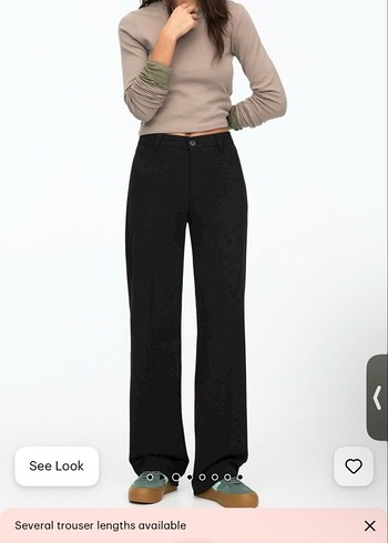 Kadın Siyah Kumaş Pantolon,Pull and Bear