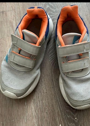 Gri Erkek Çocuk Spor Ayakkabı Cırt Cırtlı