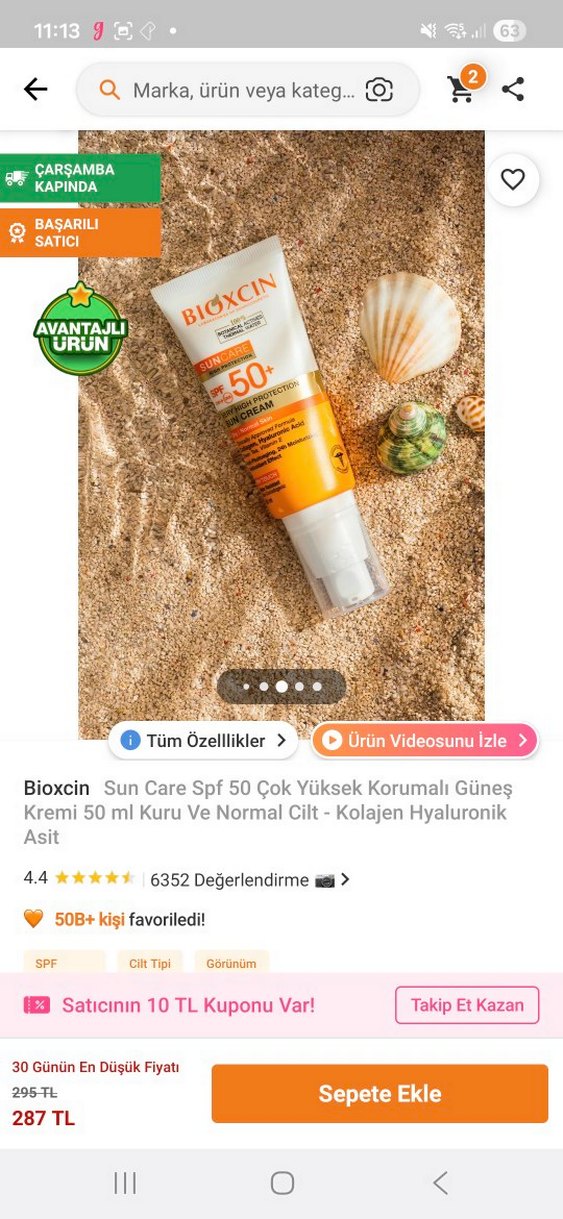 Bioxcin Melatone SPF 50+ Yüksek Koruma Güneş Kremi - Görsel 2