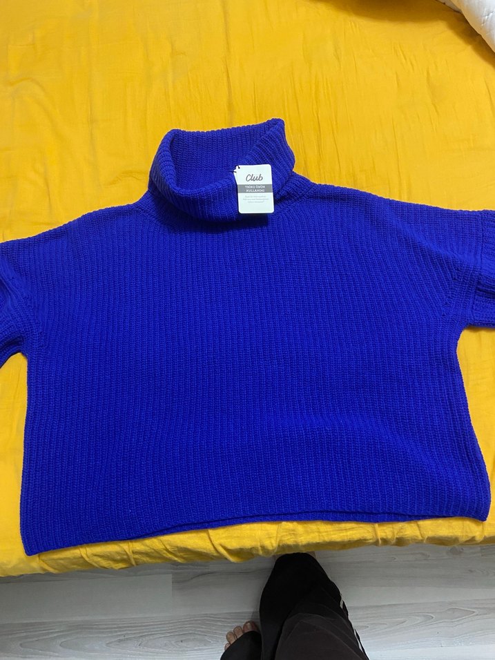 Canlı Mavi Beymen club Triko Kazak — görsel 3/4