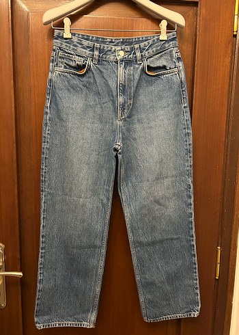 Diğer Acik Mavi Yuksek Bel Denim Jean