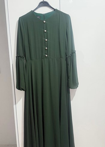 Diğer Yesil Uzun Elbise