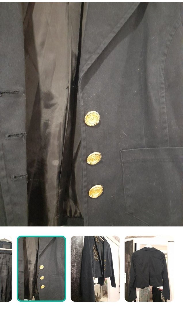 Şıklık ve Zarafet: Siyah Nakışlı Blazer Ceket — görsel 3/5
