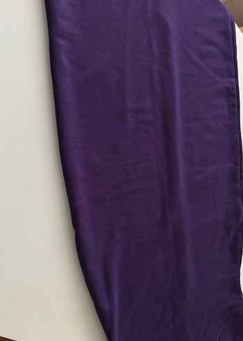 Mor İpek Görünümlü Askılı Elbise - Görsel 6