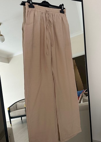 Manuka Kadın Keten Bol Paça Pantolon