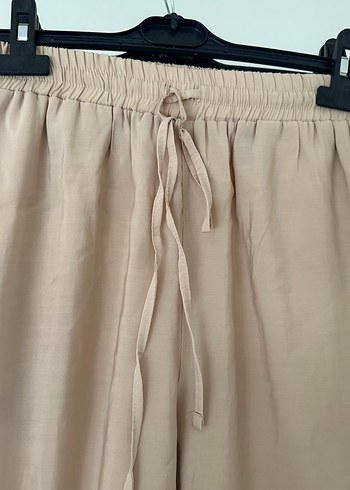 38 Beden Manuka Kadın Keten Bol Paça Pantolon