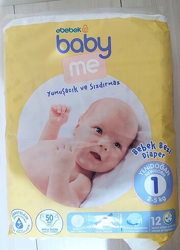 Baby me bebek bezi 1 numara