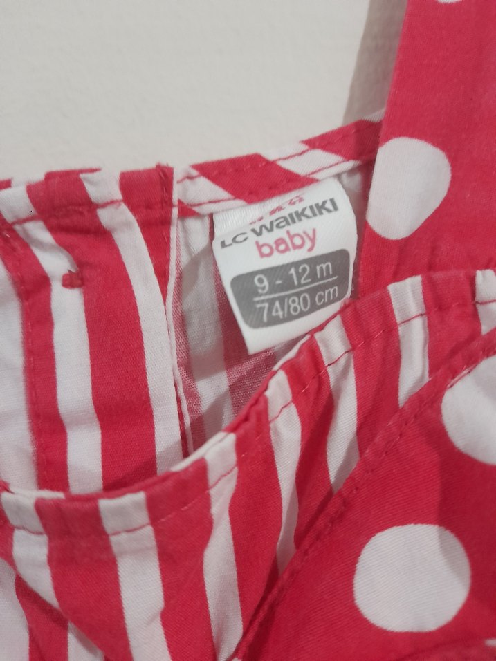 Kolsuz Kız Çocuk Çizgili Tulum - Görsel 4