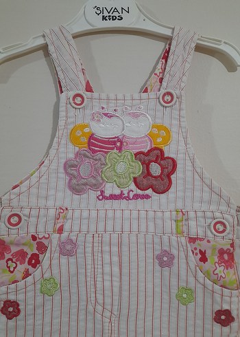 Çiçek Nakışlı Kız Çocuk Elbisesi jile - Görsel 2