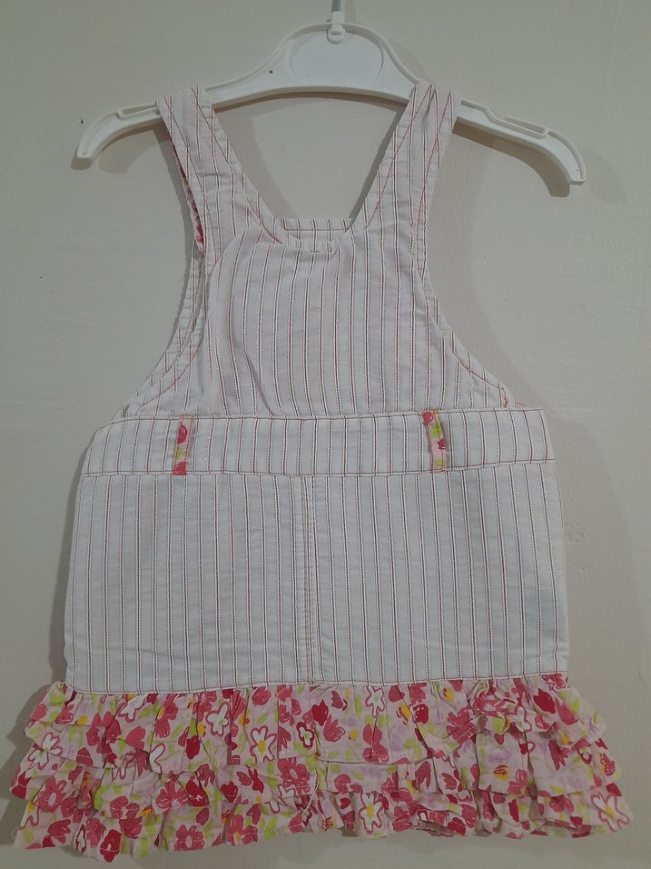 Çiçek Nakışlı Kız Çocuk Elbisesi jile - Görsel 3