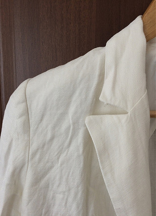 m Beden Beyaz Yazlık Ceket (MANGO Suit)