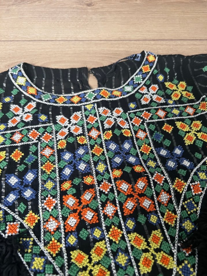 Boncuk İşlemeli Bohem Kadın Bluz kusursuz - Görsel 4