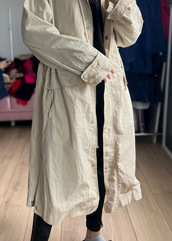 Bej Kadın Midi Trençkot 1-2 kez kullanıldı - Görsel 5