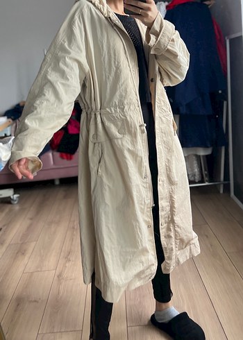 Bej Kadın Midi Trençkot 1-2 kez kullanıldı - Görsel 2