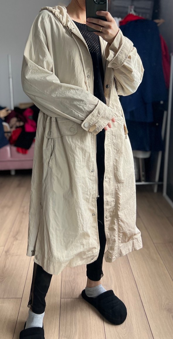 Bej Kadın Midi Trençkot 1-2 kez kullanıldı - Görsel 5