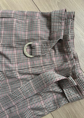 Mango Ekose Desenli Kadın Kumaş Pantolon - Görsel 4