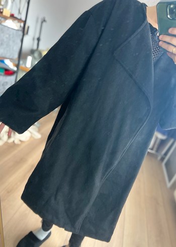 Siyah Oversize Kaban - Görsel 3