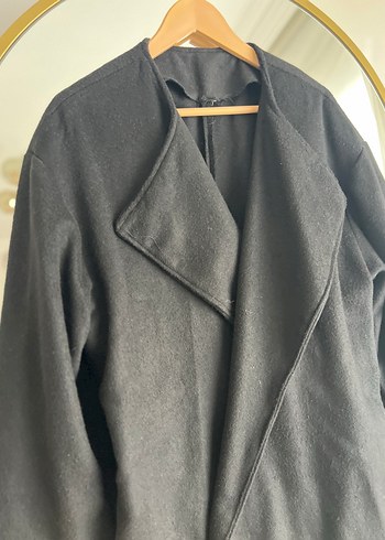 Siyah Oversize Kaban - Görsel 4