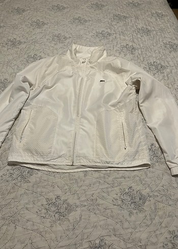 Lacoste Beyaz Hafif Spor Ceket