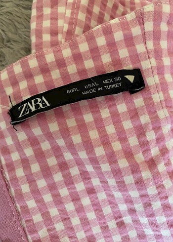 Zara Pembe Straplez Korse