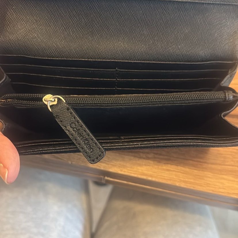 Calvin Klein Siyah Deri Kadın Cüzdan - Görsel 4