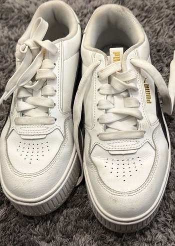 Beyaz Puma Kadın Platform Spor Ayakkabı - Görsel 2