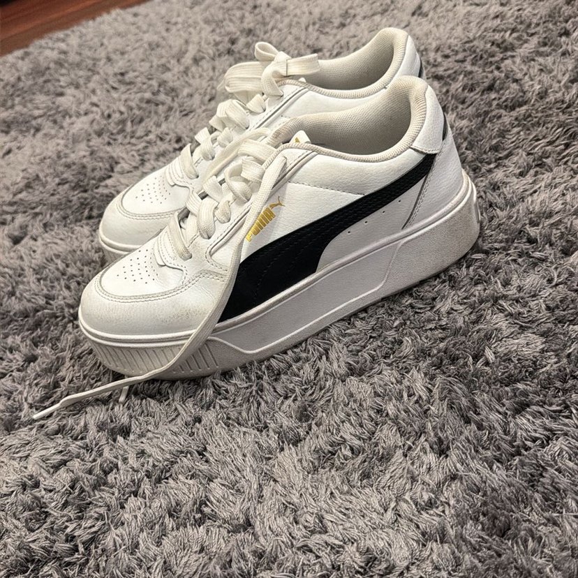 Beyaz Puma Kadın Platform Spor Ayakkabı - Görsel 3