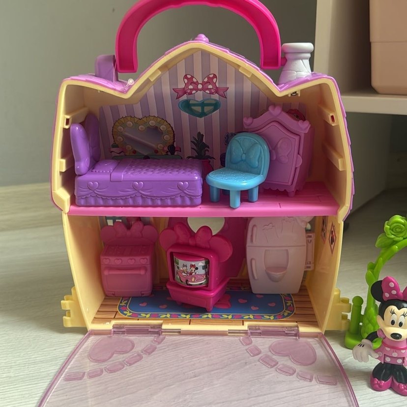 Pembe Minnie Mouse Ev Oyuncak Seti - Görsel 2