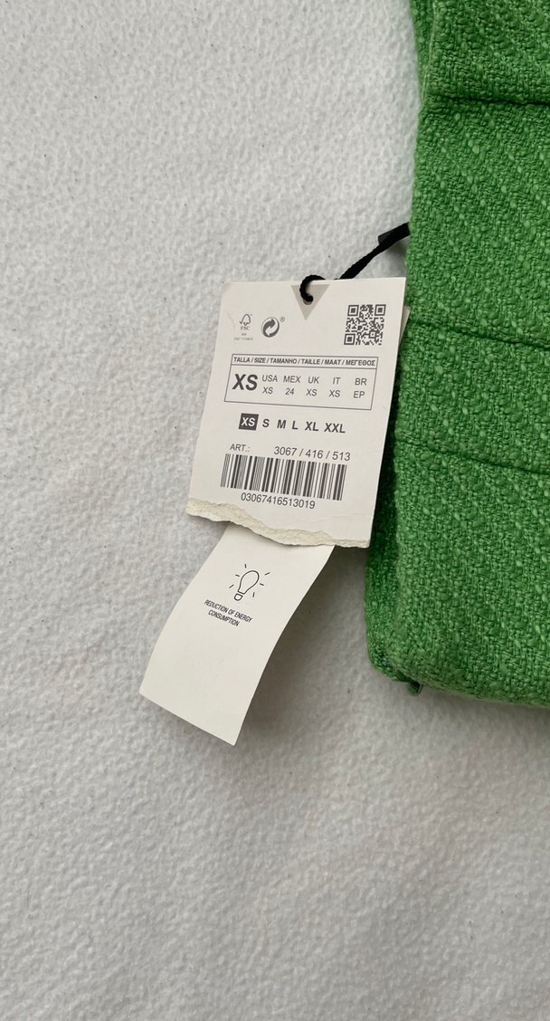 Zara Canlı Yeşil Yüksek Bel Şort — görsel 3/5