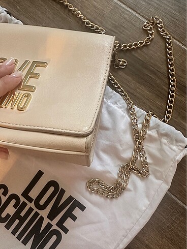 Beden beyaz Renk Ekru Love Moschino çanta