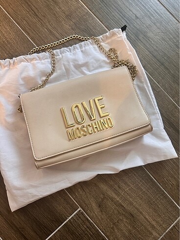 Love Moschino Ekru Love Moschino çanta