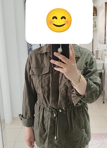 m Beden haki Renk H&M marka çeket 