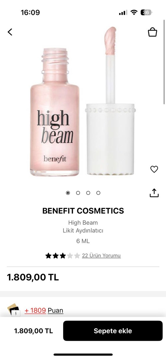 Benefit High Beam Işıltılı Allık - Görsel 3